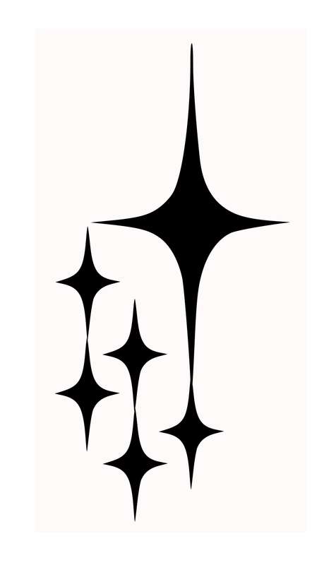 Star Car Vinyl Decal Sticker Bonnet - Black