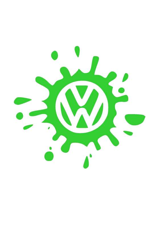 VW Splash Sticker - Green