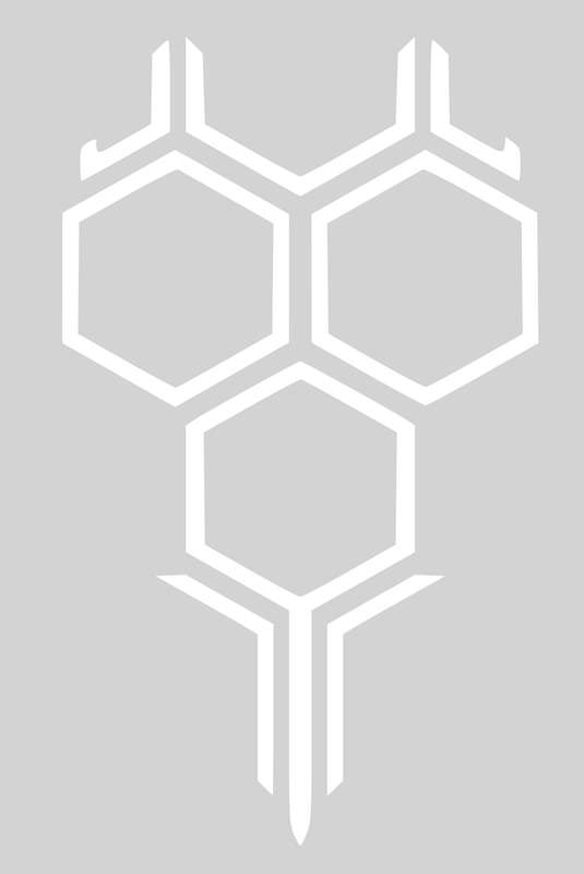 Honeycomb Car Vinyl Decal Sticker - White
