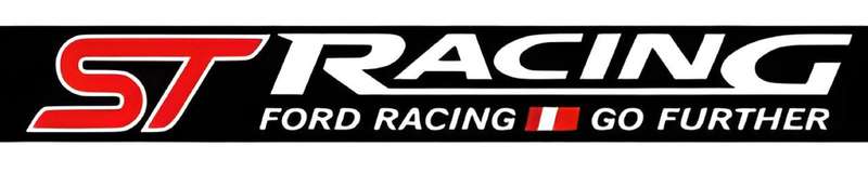 Ford ST Gel Decal & ST Racing Stickers Set