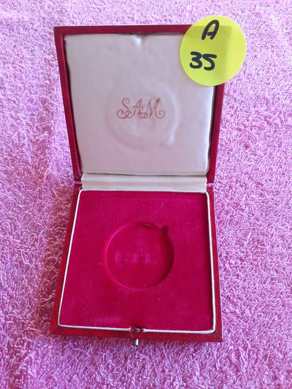 Empty Coin Holder Box. Christiaan Neethling Barnard - Groote Schuur SA Mint