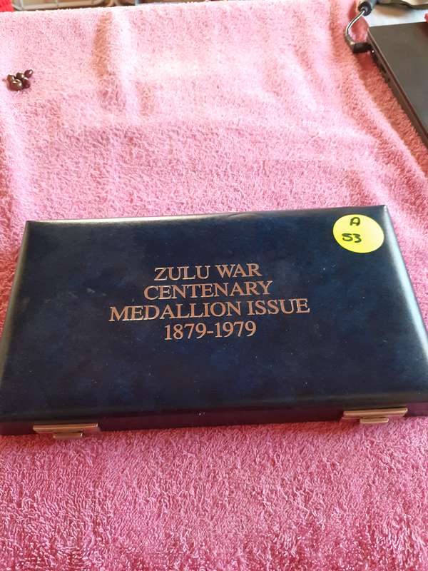 Empty Coin Holder Box. Zulu War Centenary Medallion Issue 1879 - 1979