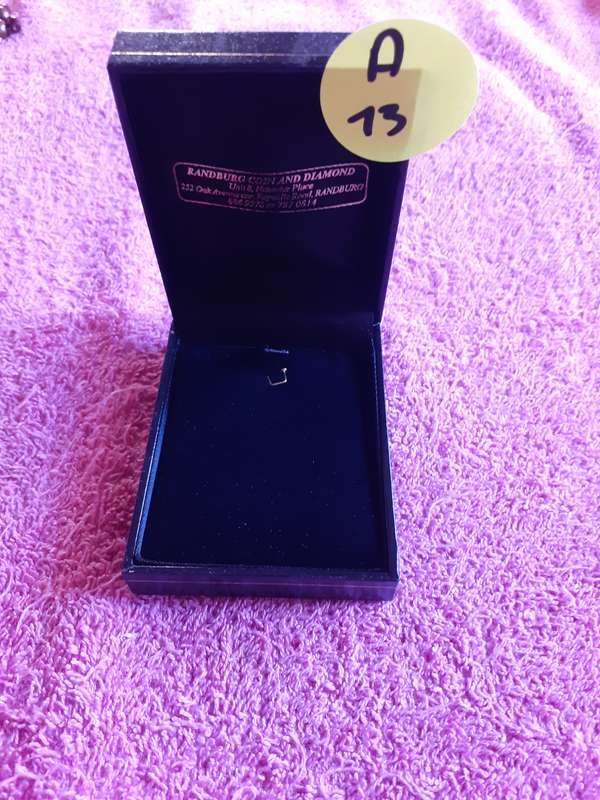 Empty Black Coin Holder Box. Randburg coin and Diamond