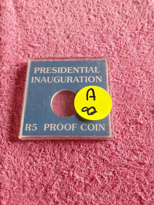 Empty Coin Holder Case. Presidential Inauguration R5 Proof Coin
