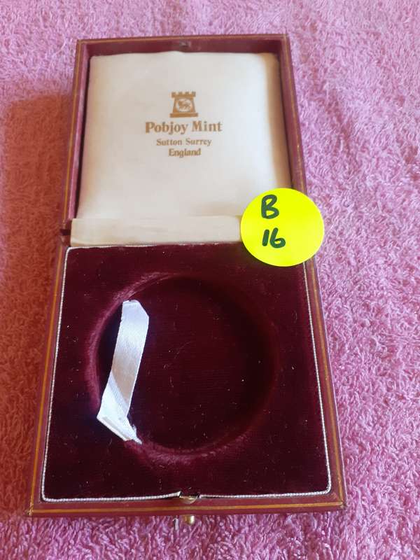 Empty Coin Holder Box. Pobjoy Mint - Sutton Surrey - England