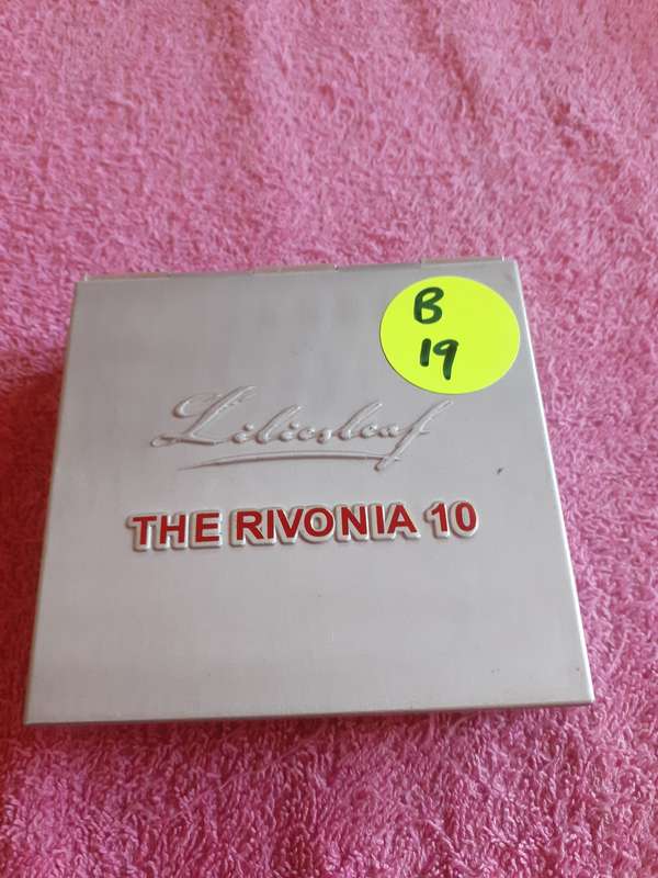 Empty Silver Steel Coin Holder Box. Liliesleaf - The Rivonia 10