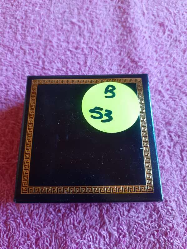 Empty Wooden Coin Holder Box.