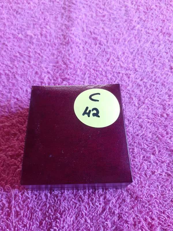 Empty Wooden Coin Holder Box. SA Mint