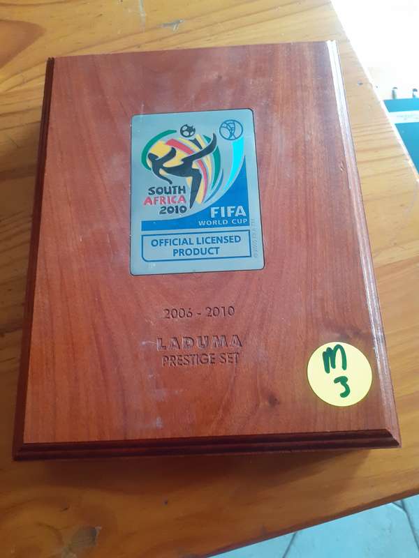 Empty Wooden Coin Holder Box. Fifa World Cup Luduma Prestige Set