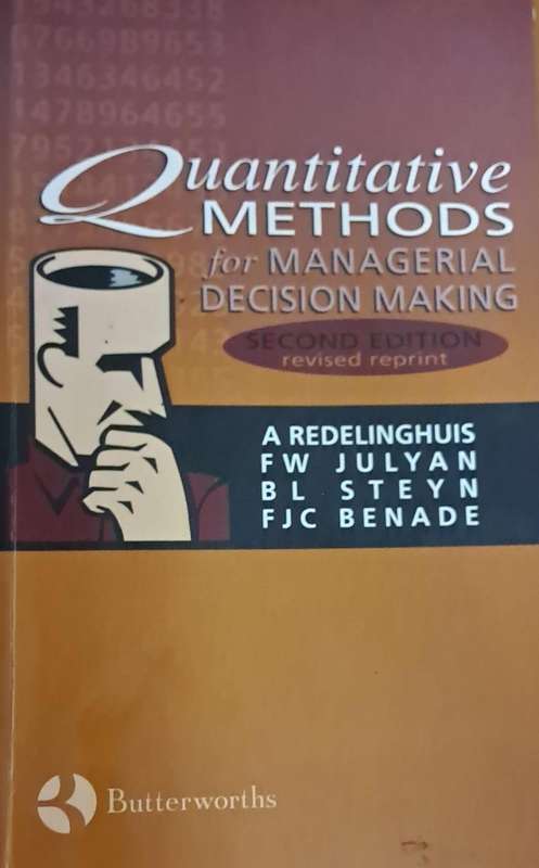 Quantitative methods for man managerial decision making