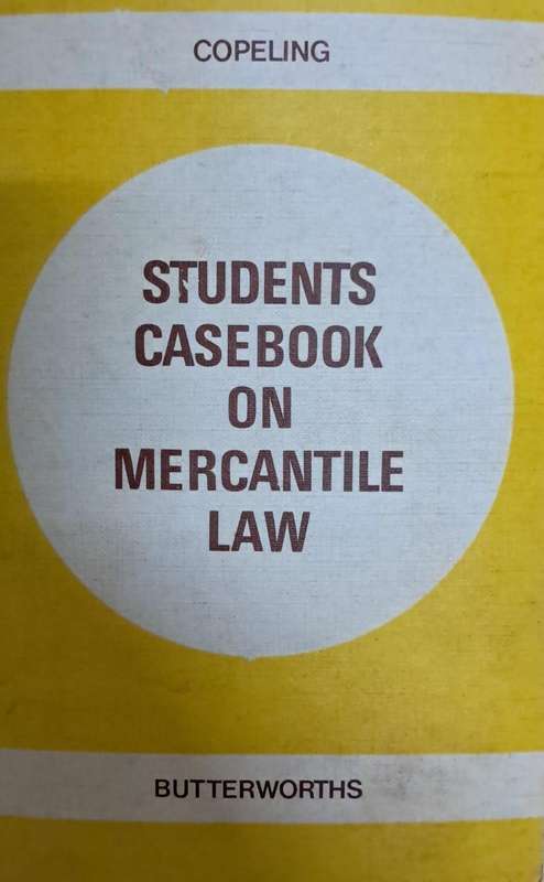 Students casebook on mercantile law
