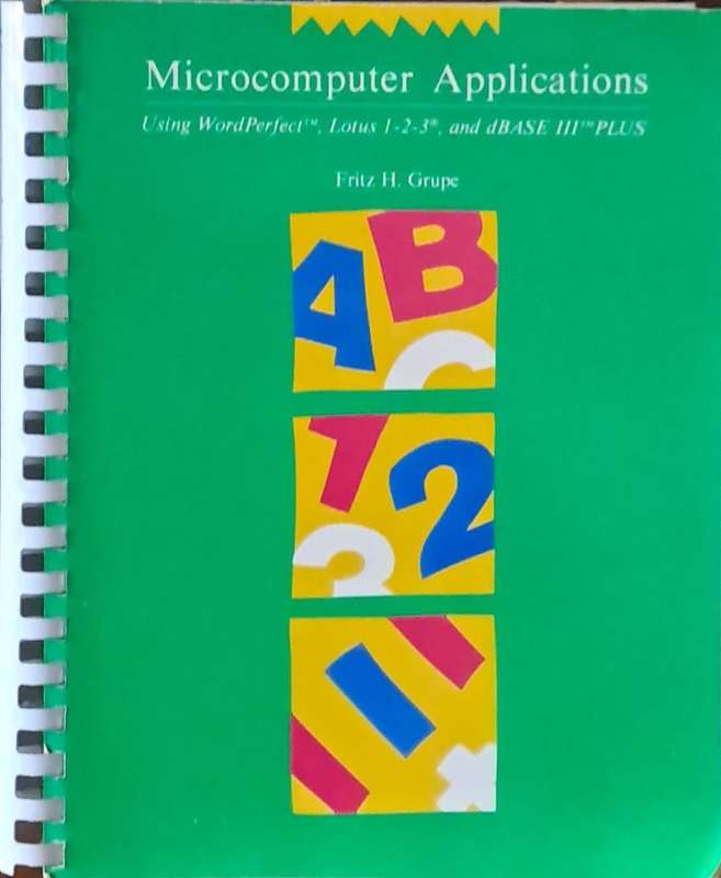 Microcomputer applications using word perfect Lotus 1-2-3