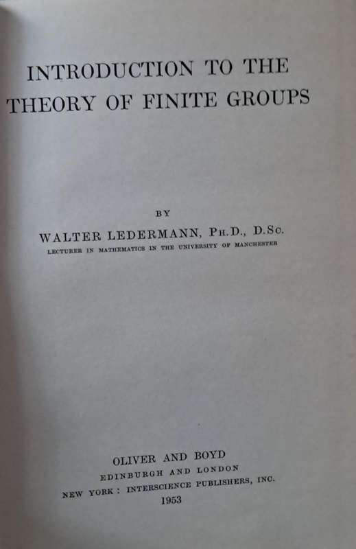 Introduction to the theory of finite groups