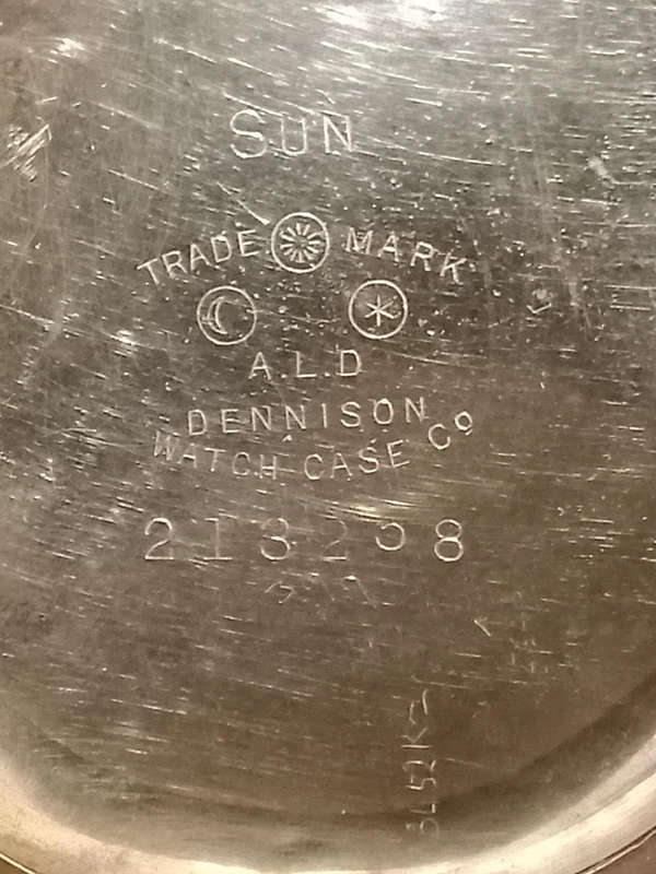 Vintage Dennison Sun Pocket Watch  Gold-Plated | Swiss Movement | Working | 1920s