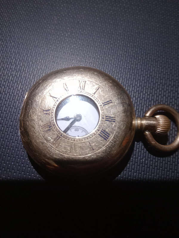 Vintage Dennison Sun Pocket Watch  Gold-Plated | Swiss Movement | Working | 1920s