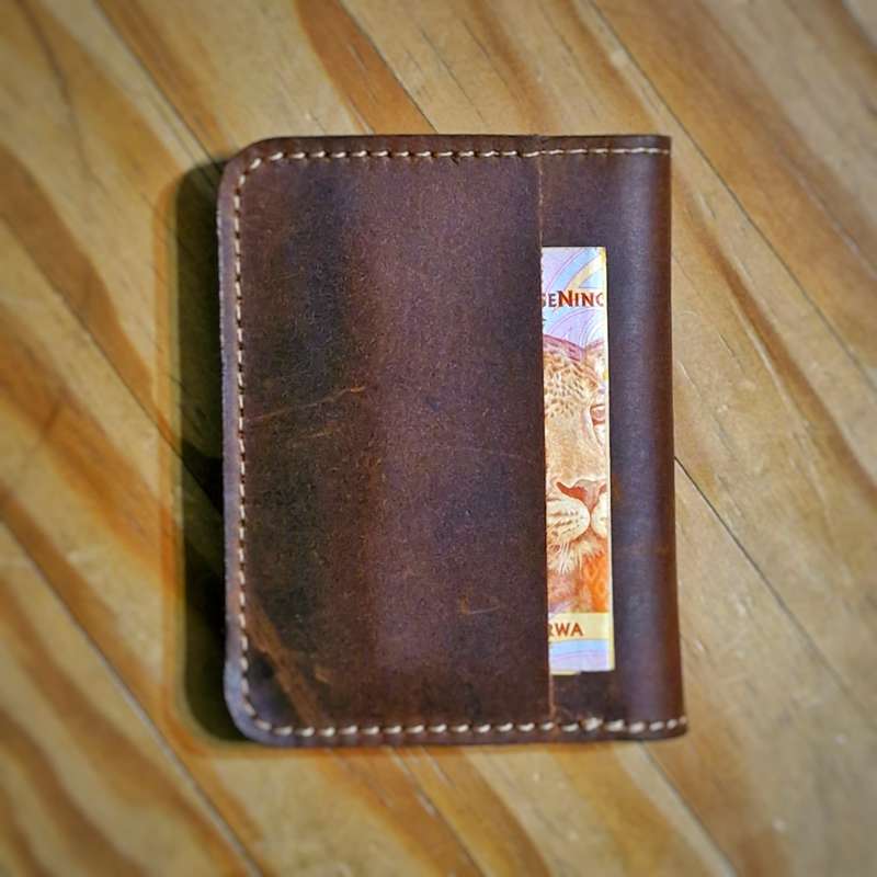 Premium Imported Leather Wallet & Card Holder - Fits Up to 7 Cards and some Cash