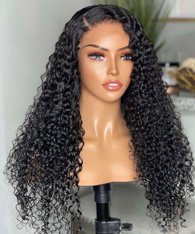 22 inch 4x4(3part) curly wig