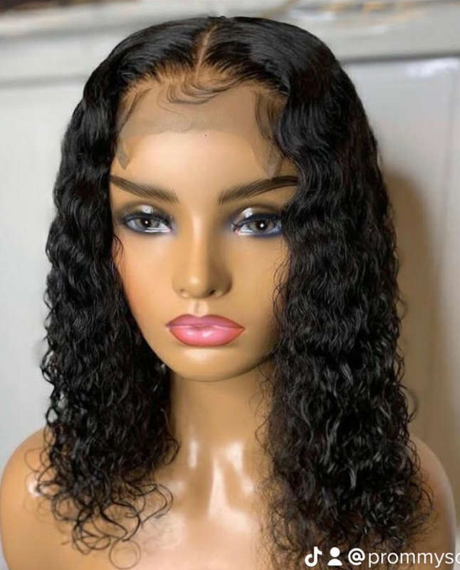 14 inch 4x4(3part) curly wig