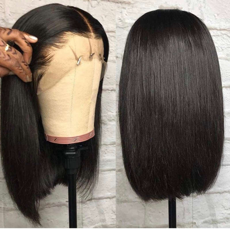 12 inch full frontal bob wig