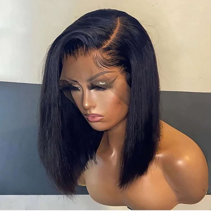 12 inch full frontal bob wig