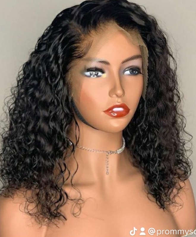 14 inch full frontal curly wig