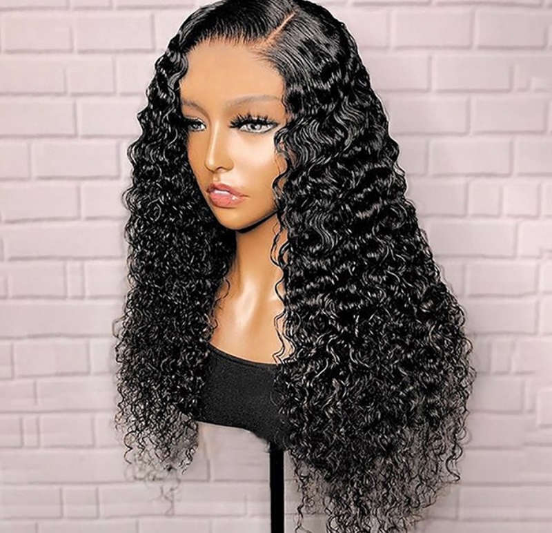 24 inch 4x4(3part) curly wig