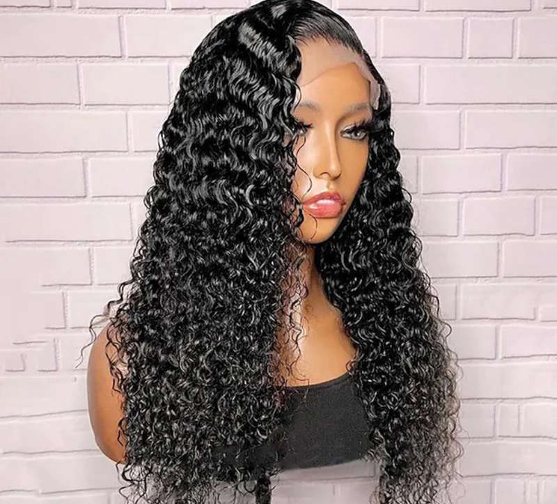 24 inch 4x4(3part) curly wig