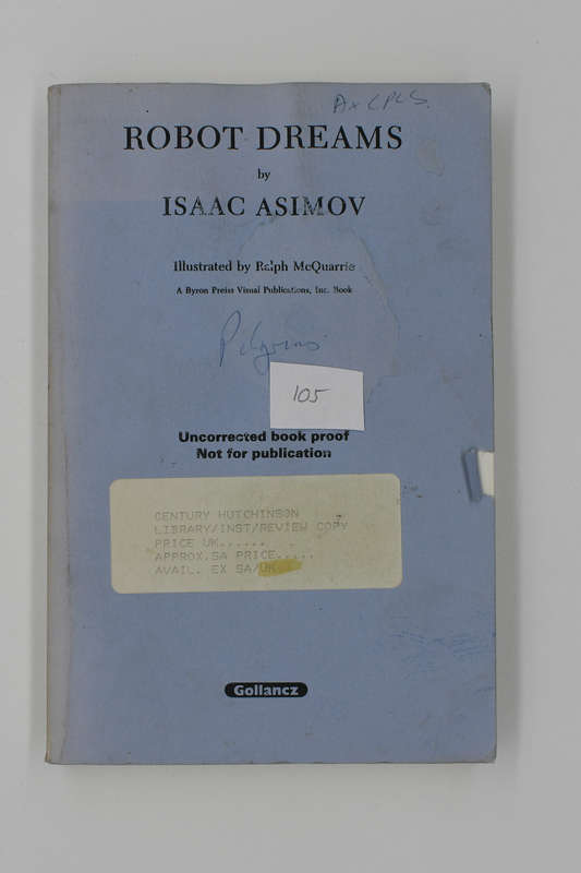 Robot Dreams by Asimov, Isaac (Uncorrected Proof)