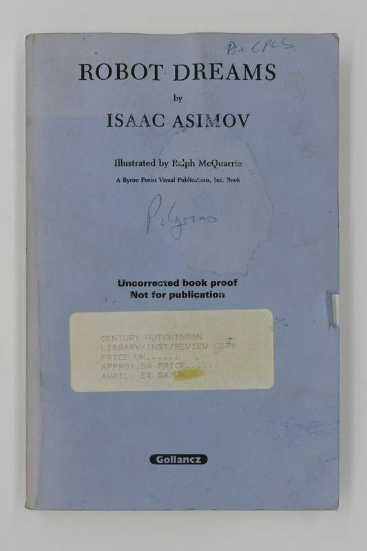 Robot Dreams by Asimov, Isaac (Uncorrected Proof)