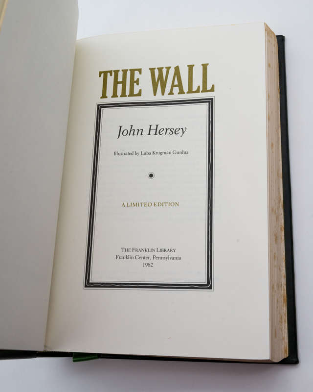The Wall by Hersey, John