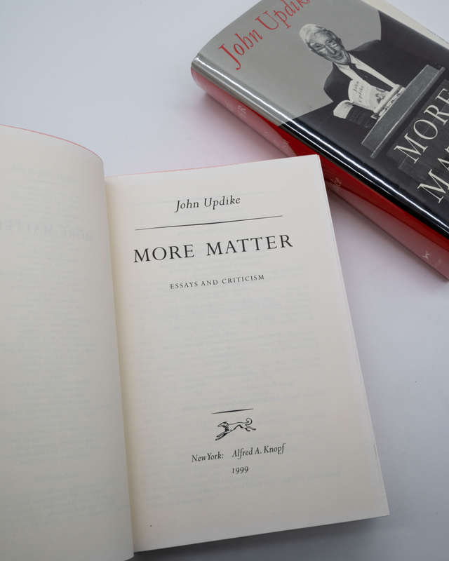 More Matter: Essays & Criticism by Updike, John