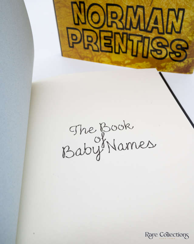 The Book of Baby Names by Prentiss, Norman (Signed Limited Edition)