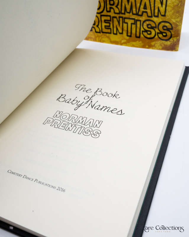 The Book of Baby Names by Prentiss, Norman (Signed Limited Edition)