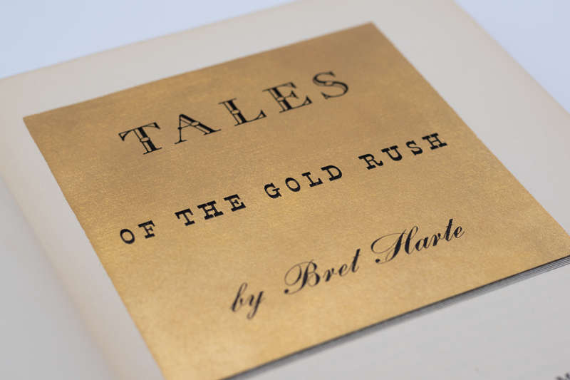 Tales of the Gold Rush by Harte, Bret - Signed by Illustrator Fletcher Martin