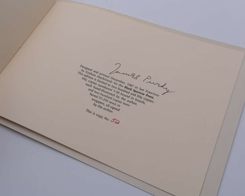 An Oyster is a Wealthy Beast by Purdy, James  (Signed + Author Drawing)