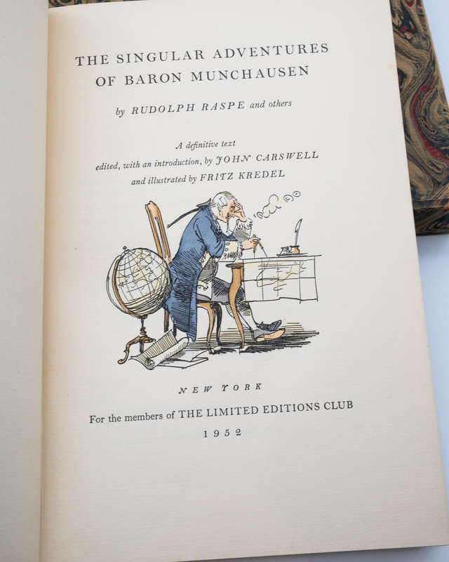 The Singular Adventures of Baron Munchausen by Others, Rudolph Raspe and - Signed by Illustrator Fri