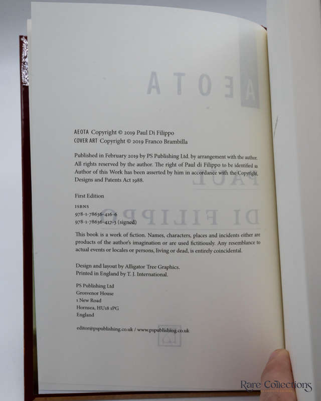 Aeota by Di Filippo, Paul - signed