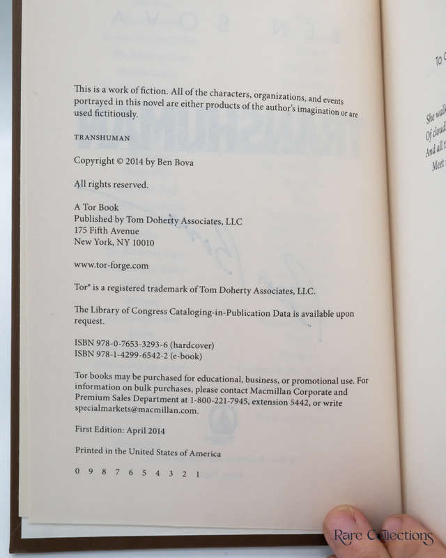 Transhuman by Bova, Ben - Signed Copy