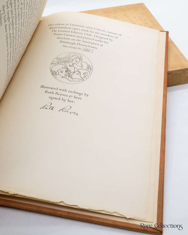 The Pastoral Loves of Daphnis and Chloe by Longus (Signed by Illustrator Ruth Reeves)