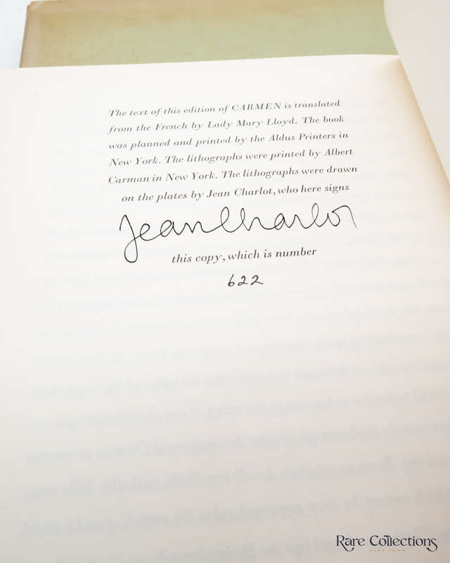Carmen by Merimee, Prosper (Signed by Jean Charlot)