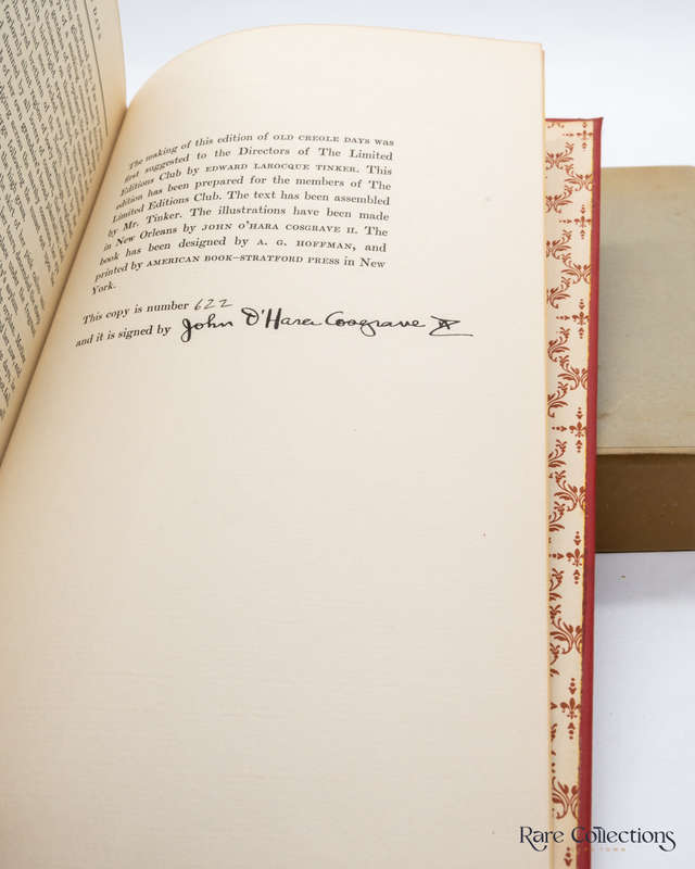 Old Creole Days by Cable, George Washington - Signed by Illustrator John O'Hara Cosgrave