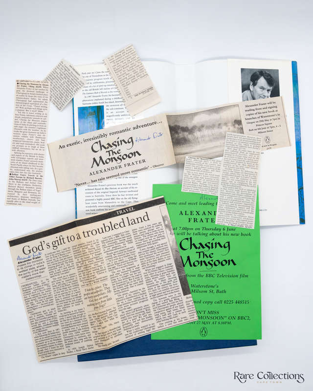 Chasing the Monsoon by Fraser, Alexander (Additional Material and 6 Signatures in Total)