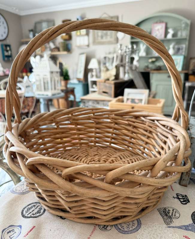 Vintage wicker basket