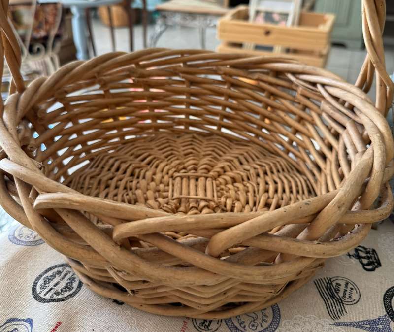 Vintage wicker basket