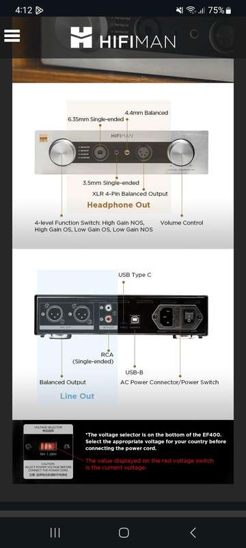 HIFIMAN EF400 Dac amp