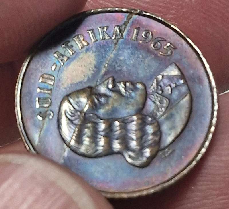 1965 Scarce South Africa 1c Afrikaans Error