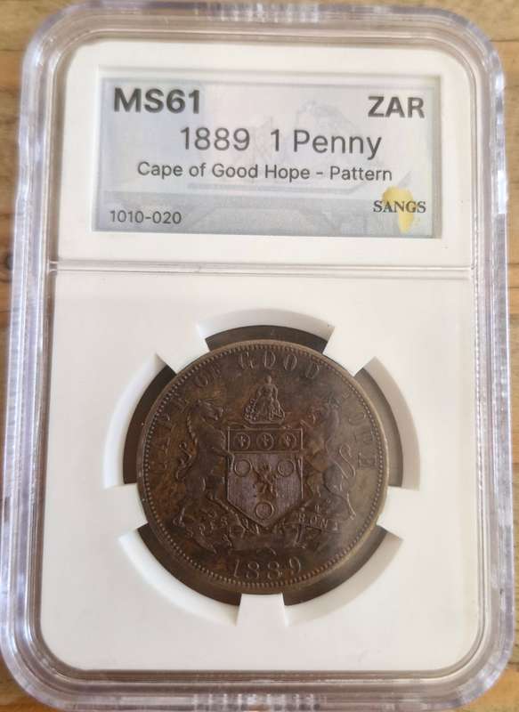 1889 Cape of Good Hope Pattern Penny Graded MS61
