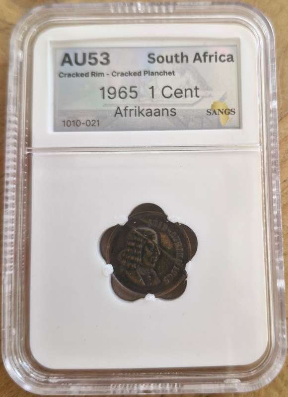 1965 Scarce South Africa 1c Afrikaans Error