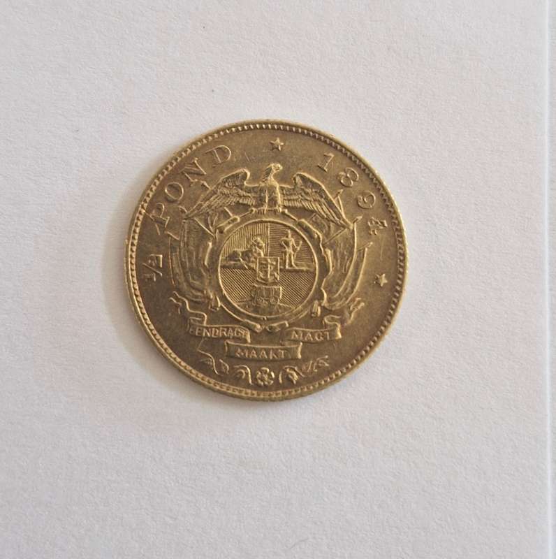 1894 ZAR Kruger Halfpond High Grade