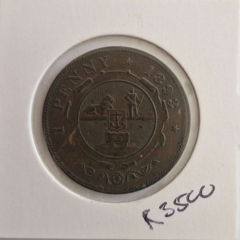 1893 ZAR Kruger Penny Scarce